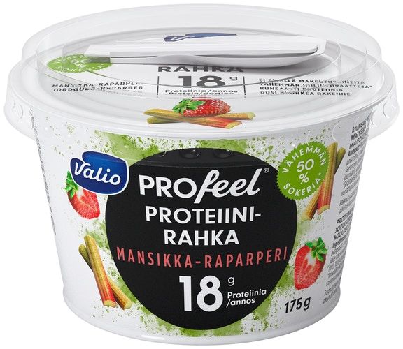 M-Kauppa | Kauppakassipalvelu Lohjalla | PROfeel proteiinirahka mansikka- raparperi 175g Valio