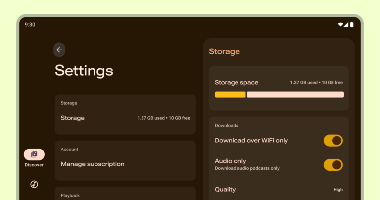 android puhelimen kayttoliittyman asetukset naytto