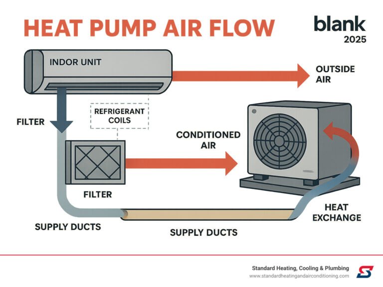 ilmalampopumppu ilmavirran kanssa kotona