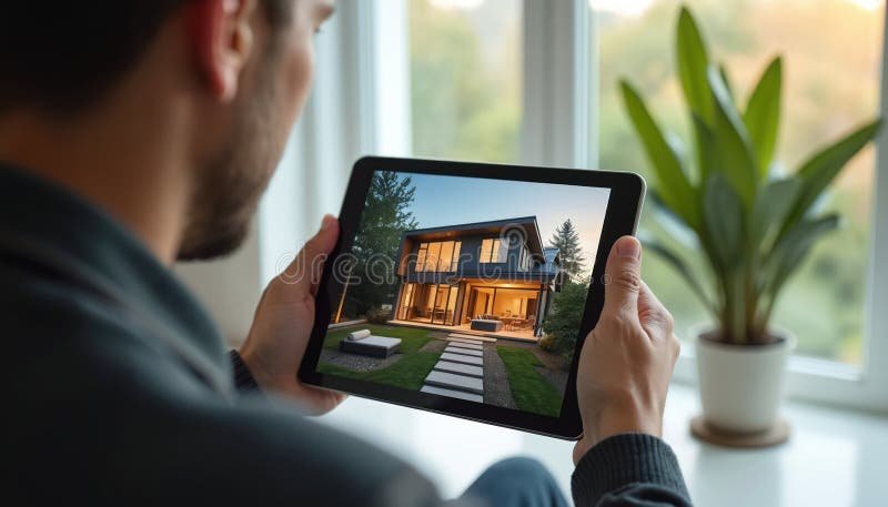 Miten Saat Käyttöösi Omat Kiinteistötiedot Verkossa 1 moderni henkilo selaa kiinteistotietoja tietokoneella